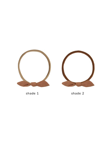 Quincy Mae Little Knot Headband, Clay